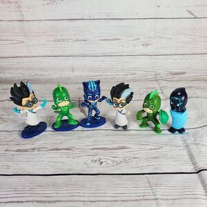 PJ MASK lot 6 pcs CatBoy Night Ninja Owlette Gecko Romeo action figures
